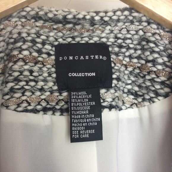 Doncaster Jacket Wool Mohair Tweed Metallic Blazer - Picture 4 of 5